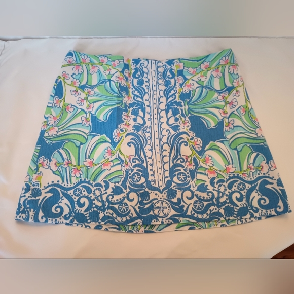 Jupe Fille Lilly Pulitzer Coquillages - 100% Coton - Taille 16 (Youth) - Occasion TB
